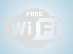 Samolepicí fólie WIFI FREE řezané - mléčné sklo