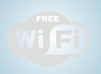 Samolepicí fólie WIFI FREE řezané - mléčné sklo