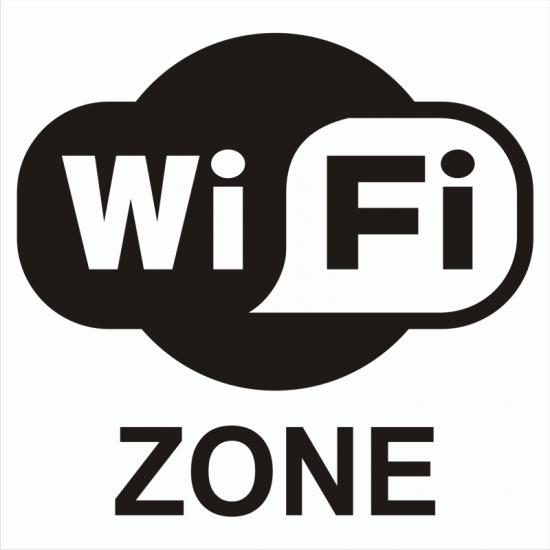 Samolepicí fólie  WIFI ZONE bez textu