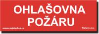 Ohlašovna požáru (doplňkový text) - Samolepka