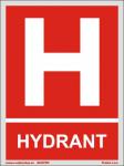 Hydrant s textem - Plast