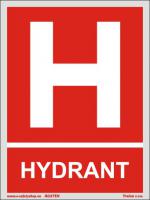 Hydrant s textem - Plast