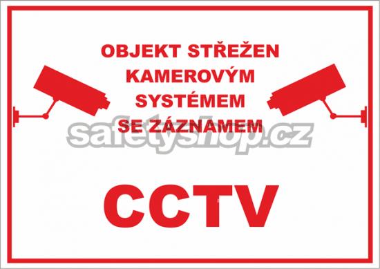 Objekt střežen kamerovým systémem - CCTV